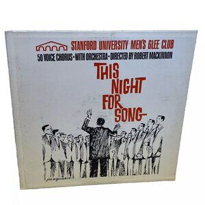 This Night For Song (Vinyl, 1968) Sandstone SCG-1001 VG+ Stanford University Men